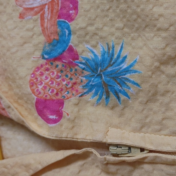 Rare Find Sunshine by Sherry Holt Yellow Seersucker Romper Size XS - Picture 9 of 11